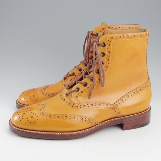 未使用★(HM)ギルド・オブ・クラフツ US6.5D【税込上代￥264,000-★Riggs/ハンドソーンウェルテッド製法】カントリーブーツ/茶★k545