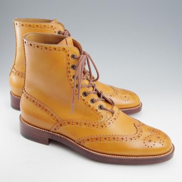 未使用★(HM)ギルド・オブ・クラフツ US6.5D【税込上代￥264,000-★Riggs/ハンドソーンウェルテッド製法】カントリーブーツ/茶★k545