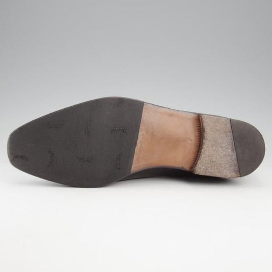 極上★(伊)エンツォ・ボナフェ SIZE 9【定価10万円以上★ホールカット/黒】カーフ/メンズ/Enzo Bonafe★k546