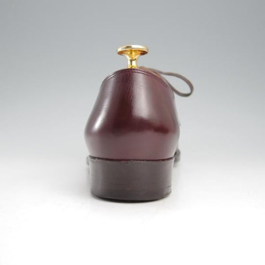 極美品★(浅草)ギルド・オブ・クラフツ US6.5C【最上級★フルハンドメイド/Crown/シームレスバック】ストレートチップ/カーフ/赤茶★k547