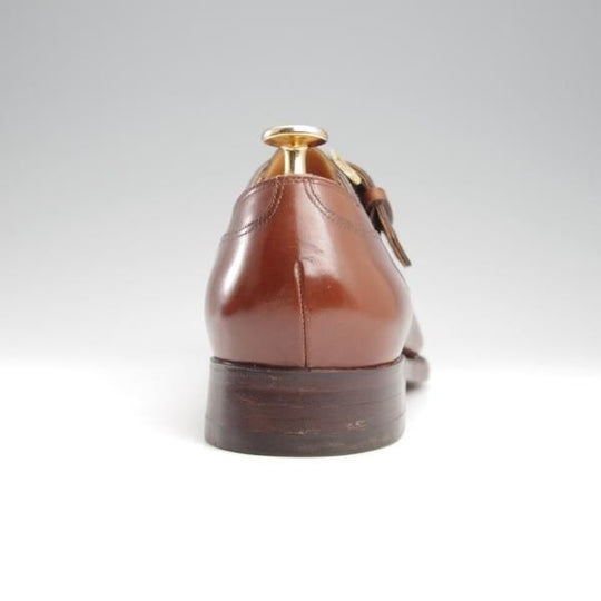 未使用★(HM)ギルド・オブ・クラフツ US7D【税込上代￥165,000-★Runtis/ハンドソーンウェルテッド製法】モンクストラップ/茶★k549