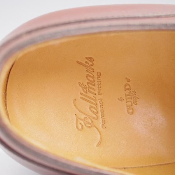 未使用★(HM)ギルド・オブ・クラフツ US7D【税込上代￥165,000-★Runtis/ハンドソーンウェルテッド製法】モンクストラップ/茶★k549