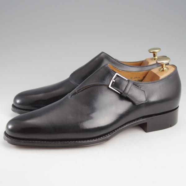 未使用★(HM)ギルド・オブ・クラフツ US7C【税込上代￥165,000-★Winchester/ハンドソーンウェルテッド製法】サイドモンク/濃紺★k550