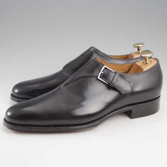 未使用★(HM)ギルド・オブ・クラフツ US7C【税込上代￥165,000-★Winchester/ハンドソーンウェルテッド製法】サイドモンク/濃紺★k550