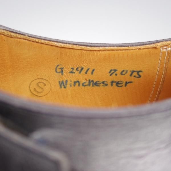 未使用★(HM)ギルド・オブ・クラフツ US7C【税込上代￥165,000-★Winchester/ハンドソーンウェルテッド製法】サイドモンク/濃紺★k550