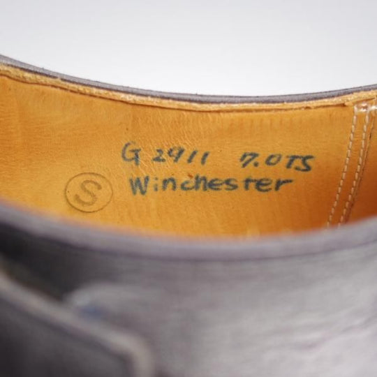 未使用★(HM)ギルド・オブ・クラフツ US7C【税込上代￥165,000-★Winchester/ハンドソーンウェルテッド製法】サイドモンク/濃紺★k550