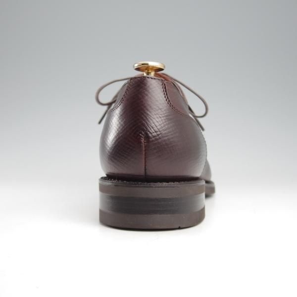 使用数回★三陽山長 SIZE 7【定価￥80,300-★(英)C.F.ステッド社のクロスボード/友二郎】ストレートチップ/濃茶/Sanyo Yamacho★k552