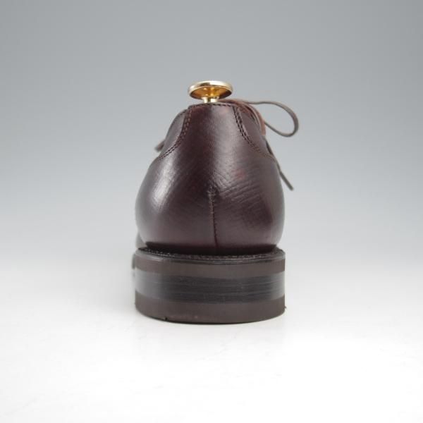 使用数回★三陽山長 SIZE 7【定価￥80,300-★(英)C.F.ステッド社のクロスボード/友二郎】ストレートチップ/濃茶/Sanyo Yamacho★k552