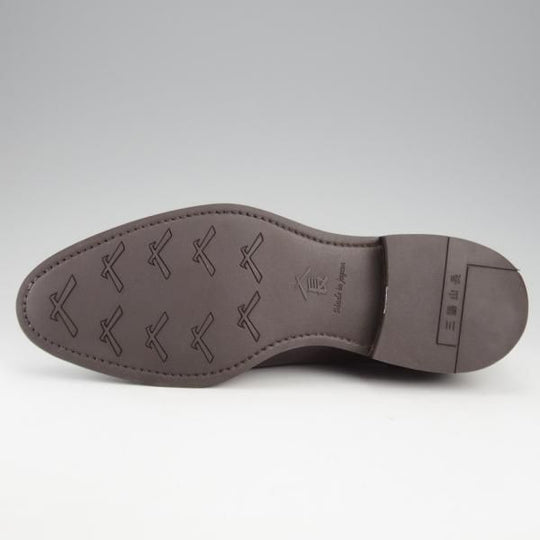 使用数回★三陽山長 SIZE 7【定価￥80,300-★(英)C.F.ステッド社のクロスボード/友二郎】ストレートチップ/濃茶/Sanyo Yamacho★k552