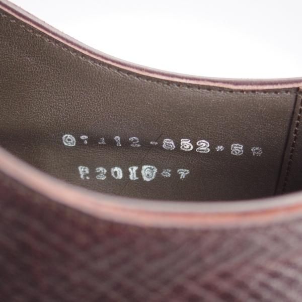使用数回★三陽山長 SIZE 7【定価￥80,300-★(英)C.F.ステッド社のクロスボード/友二郎】ストレートチップ/濃茶/Sanyo Yamacho★k552