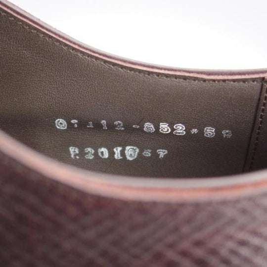 使用数回★三陽山長 SIZE 7【定価￥80,300-★(英)C.F.ステッド社のクロスボード/友二郎】ストレートチップ/濃茶/Sanyo Yamacho★k552