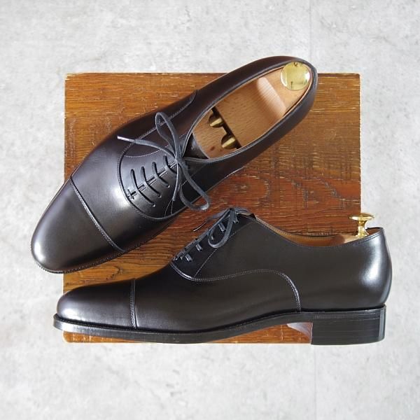 未使用★(浅草)ギルド・オブ・クラフツ SIZE 7(M)【定価￥115,500-★Blackie/ストレートチップ】カーフ/黒/メンズ/Guild of crafts★k553