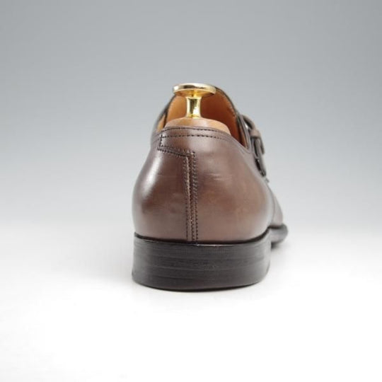 極上★ジョンロブ SIZE 40/UK6.5程度【貴重★(仏)エルメス別注/HERMES/モンクストラップ】H103ラスト/JARVIS/灰茶/JOHN LOBB★k557