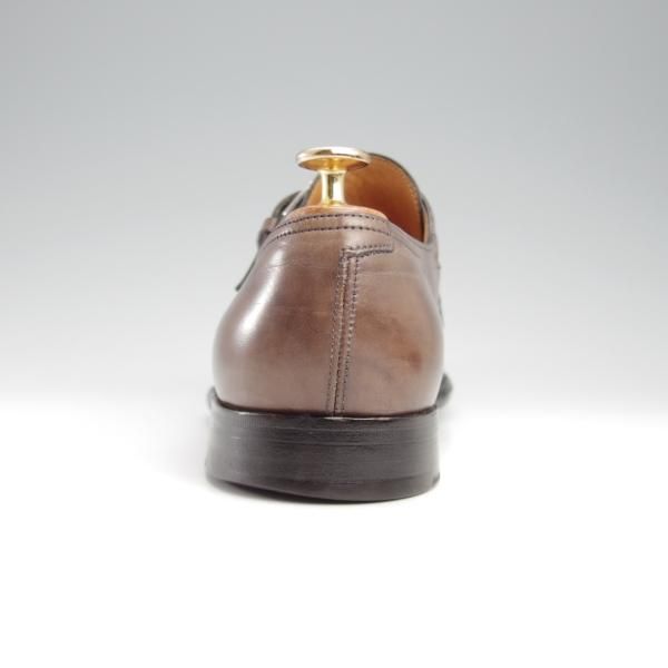 極上★ジョンロブ SIZE 40/UK6.5程度【貴重★(仏)エルメス別注/HERMES/モンクストラップ】H103ラスト/JARVIS/灰茶/JOHN LOBB★k557