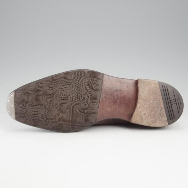 極上★ジョンロブ SIZE 40/UK6.5程度【貴重★(仏)エルメス別注/HERMES/モンクストラップ】H103ラスト/JARVIS/灰茶/JOHN LOBB★k557