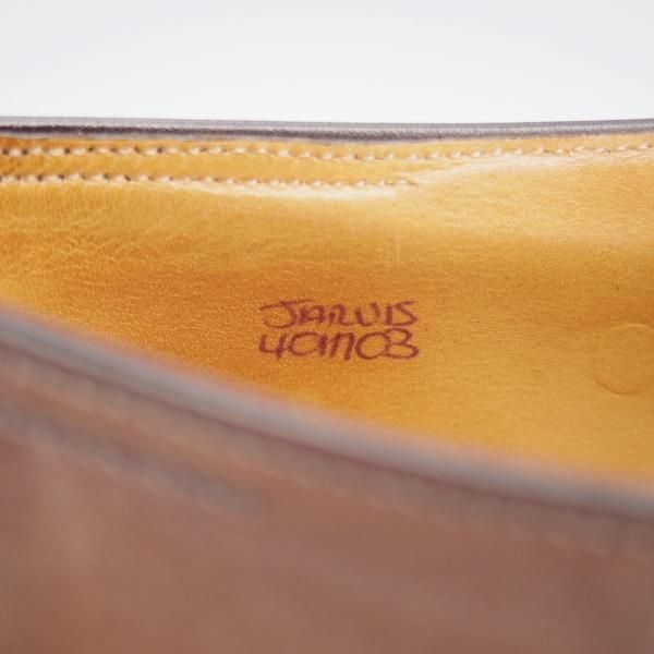 極上★ジョンロブ SIZE 40/UK6.5程度【貴重★(仏)エルメス別注/HERMES/モンクストラップ】H103ラスト/JARVIS/灰茶/JOHN LOBB★k557