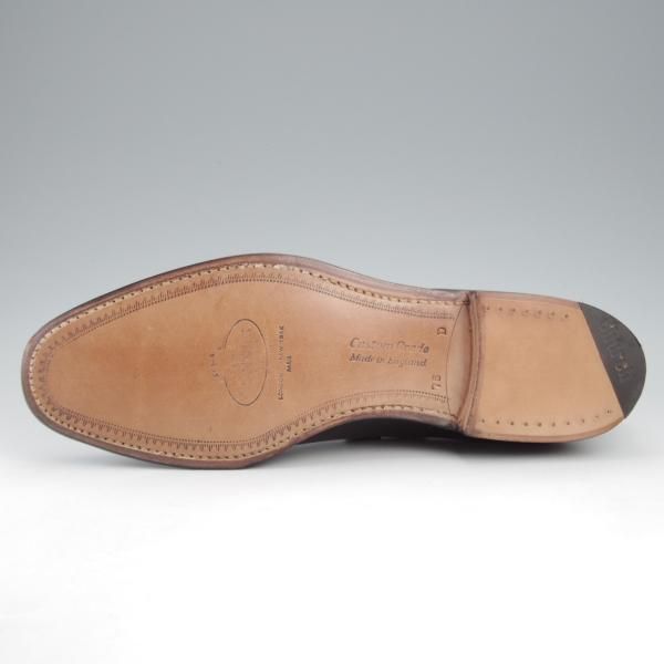 未使用★チャーチ UK6.5程度【貴重★旧チャーチ/73ラスト/CONSUL】コンサル/3都市ロゴ/ストレートチップ/カーフ/黒/Church'★k558