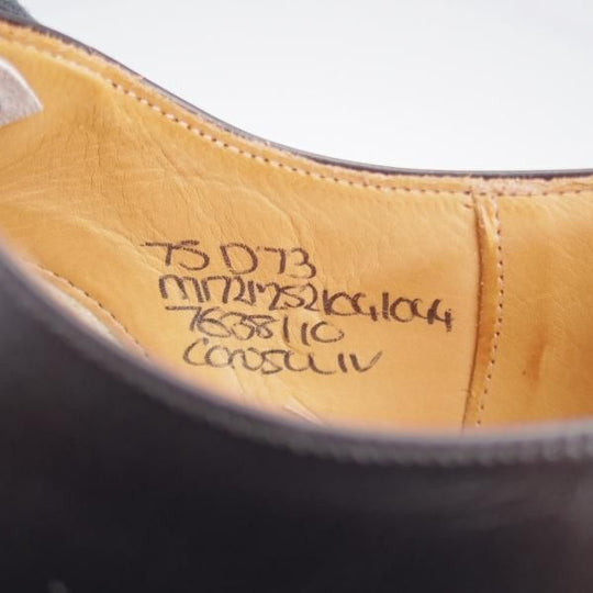 未使用★チャーチ UK6.5程度【貴重★旧チャーチ/73ラスト/CONSUL】コンサル/3都市ロゴ/ストレートチップ/カーフ/黒/Church'★k558