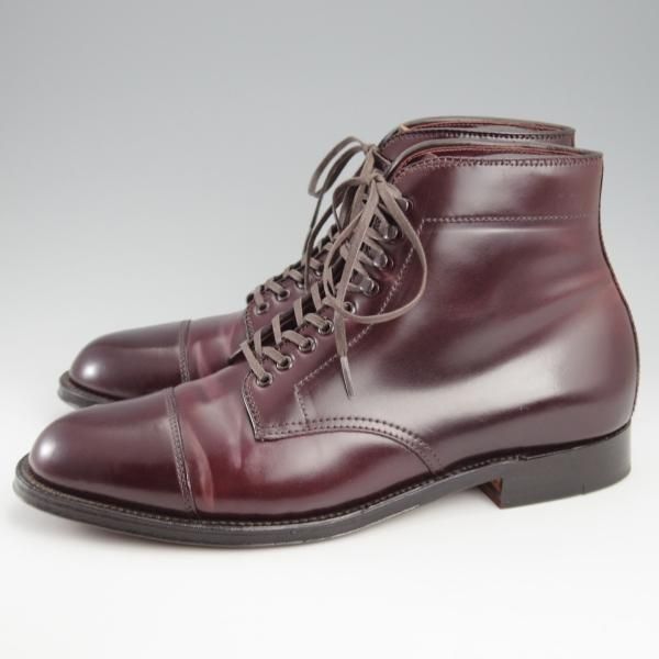 極美品★オールデン 8D【貴重★コードバン仕様/(香港)TASSELS別注/40718H】バリ—ラスト/ブーツ/#8/バーガンディー/赤茶/ALDEN★k559