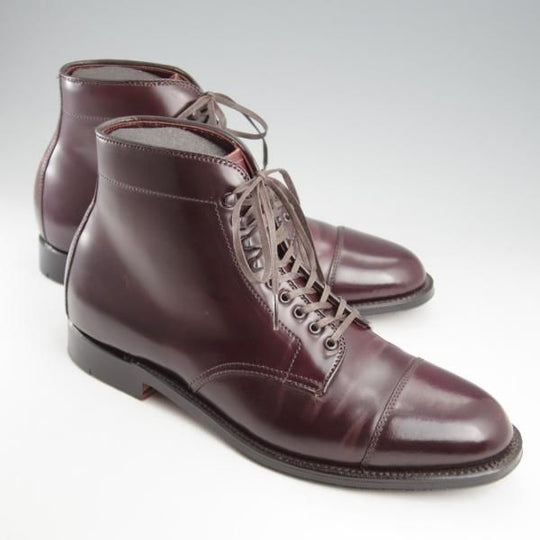 極美品★オールデン 8D【貴重★コードバン仕様/(香港)TASSELS別注/40718H】バリ—ラスト/ブーツ/#8/バーガンディー/赤茶/ALDEN★k559