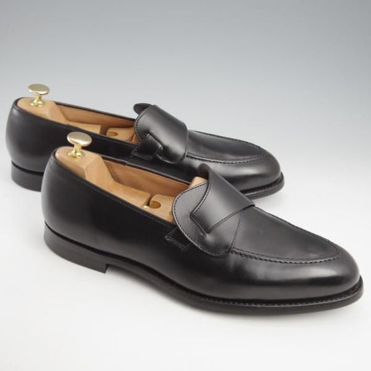 ★クロケット&ジョーンズ 9E【定価￥110,000-★SELBY/セルビー】バタフライローファー/375ラスト/カーフ/黒/メンズ/Crockett&Jones★k561