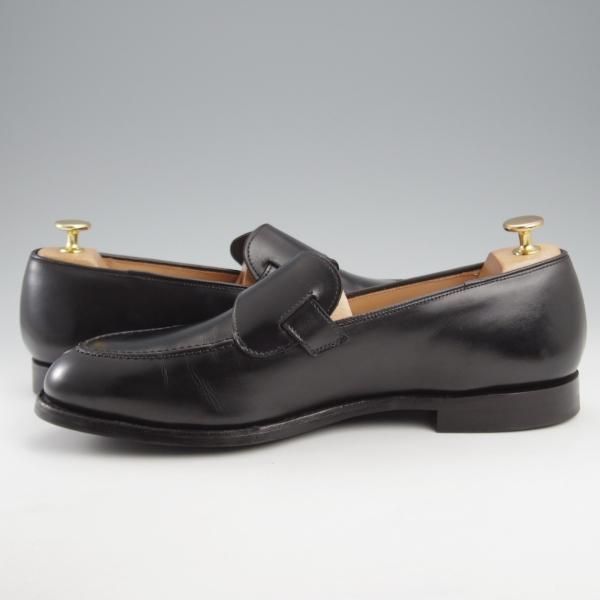 ★クロケット&ジョーンズ 9E【定価￥110,000-★SELBY/セルビー】バタフライローファー/375ラスト/カーフ/黒/メンズ/Crockett&Jones★k561