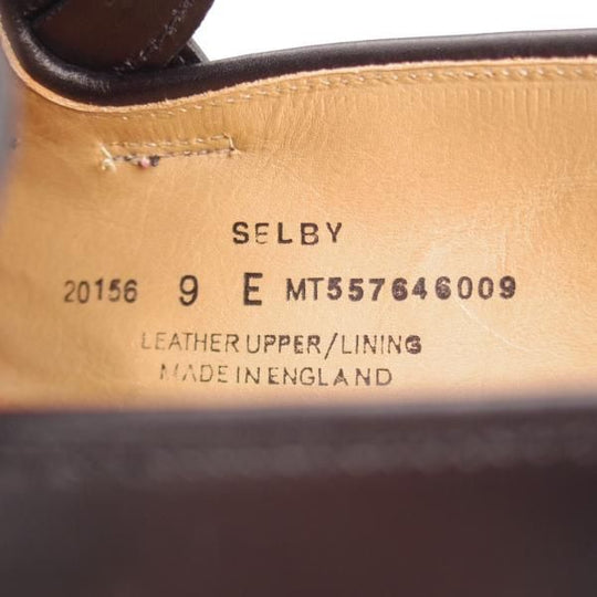 ★クロケット&ジョーンズ 9E【定価￥110,000-★SELBY/セルビー】バタフライローファー/375ラスト/カーフ/黒/メンズ/Crockett&Jones★k561