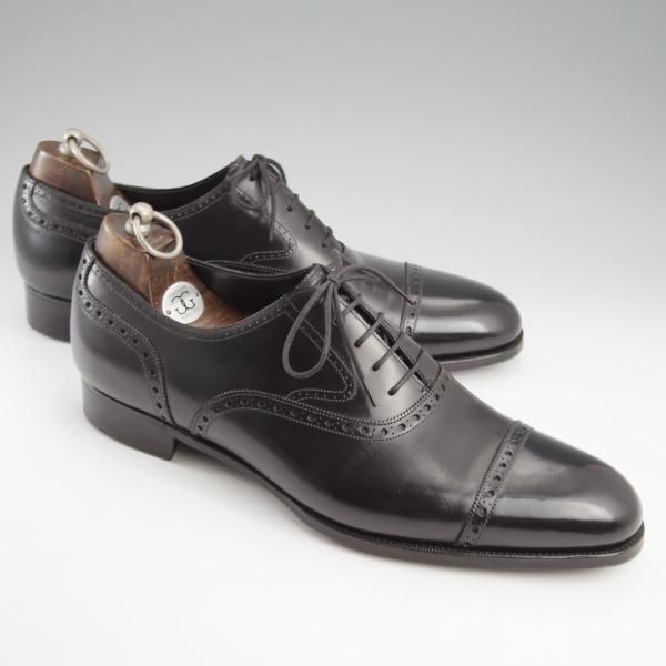 極上★(英)ガジアーノ&ガーリング 10E【現行定価20万円以上★HARROW/純正シューツリー付】GG06ラスト/クォーターブローグ/黒★k565