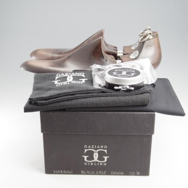 極上★(英)ガジアーノ&ガーリング 10E【現行定価20万円以上★HARROW/純正シューツリー付】GG06ラスト/クォーターブローグ/黒★k565