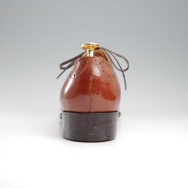 未使用★(浅草)ギルド・オブ・クラフツ US7D程度【税込上代￥330,000-★最上級/フルハンドメイド】フルブローグ/茶/Guild of crafts★k566