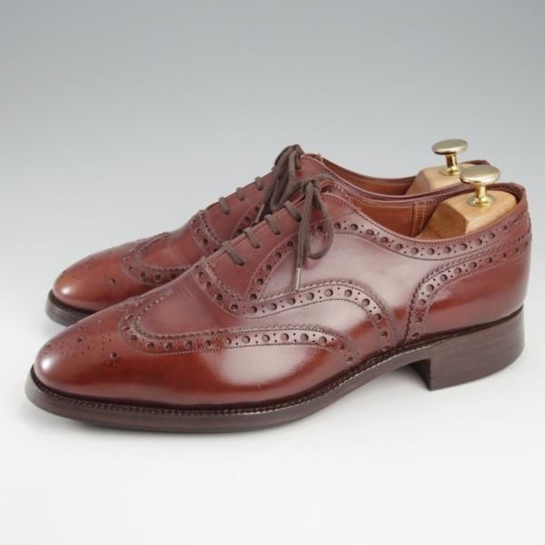 ★チャーチ 75F/UK7.5【現行定価￥176,000-★旧チャーチ/73ラスト/CHETWYND】チェットウィンド/3都市ロゴ/フルブローグ/茶/Church's★k572