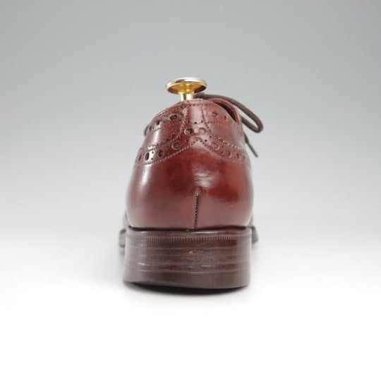 ★チャーチ 75F/UK7.5【現行定価￥176,000-★旧チャーチ/73ラスト/CHETWYND】チェットウィンド/3都市ロゴ/フルブローグ/茶/Church's★k572