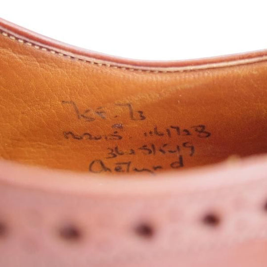 ★チャーチ 75F/UK7.5【現行定価￥176,000-★旧チャーチ/73ラスト/CHETWYND】チェットウィンド/3都市ロゴ/フルブローグ/茶/Church's★k572