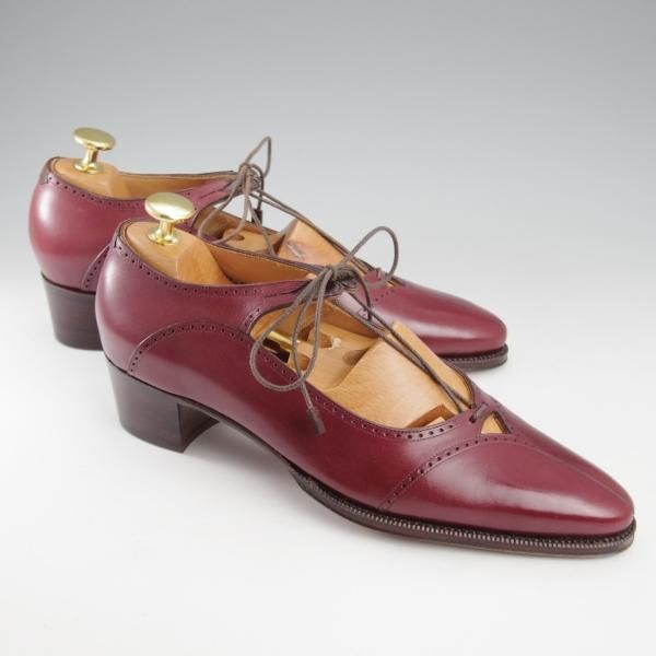 未使用★(HM)ギルド・オブ・クラフツ(レディース) US5.5(23�p程度)【税込上代￥154,000-★Jewel/ハンドソーンウェルテッド製法】赤茶★k577
