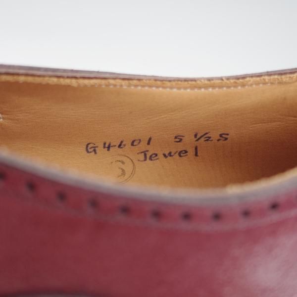 未使用★(HM)ギルド・オブ・クラフツ(レディース) US5.5(23�p程度)【税込上代￥154,000-★Jewel/ハンドソーンウェルテッド製法】赤茶★k577