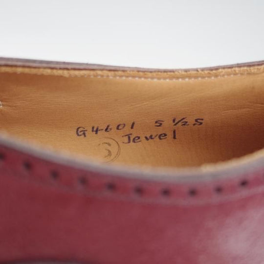 未使用★(HM)ギルド・オブ・クラフツ(レディース) US5.5(23�p程度)【税込上代￥154,000-★Jewel/ハンドソーンウェルテッド製法】赤茶★k577
