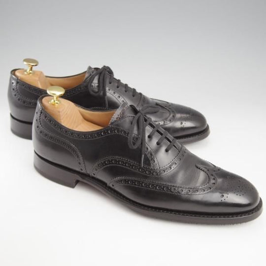 ★チャーチ 80F/UK8【現行定価￥176,000-★チェットウィンド/CHETWYND】173ラスト/フルブローグ/カーフ/黒/メンズ/Church's★k579