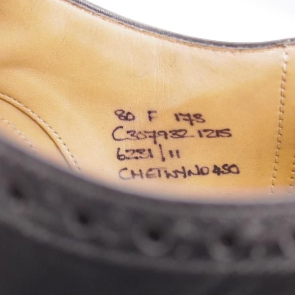 ★チャーチ 80F/UK8【現行定価￥176,000-★チェットウィンド/CHETWYND】173ラスト/フルブローグ/カーフ/黒/メンズ/Church's★k579