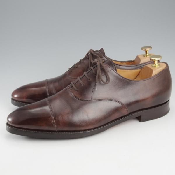 極上★ジョンロブ 9.5D【現行定価￥215,600-★CITY 2/シティ/7000ラスト】ミュージアムカーフ/ストレートチップ/濃茶/JOHN LOBB★k580