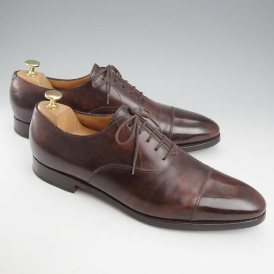 極上★ジョンロブ 9.5D【現行定価￥215,600-★CITY 2/シティ/7000ラスト】ミュージアムカーフ/ストレートチップ/濃茶/JOHN LOBB★k580