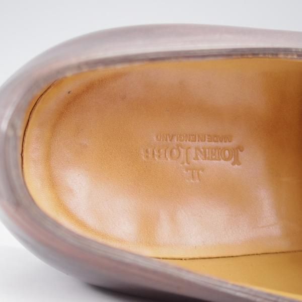 極上★ジョンロブ 9.5D【現行定価￥215,600-★CITY 2/シティ/7000ラスト】ミュージアムカーフ/ストレートチップ/濃茶/JOHN LOBB★k580