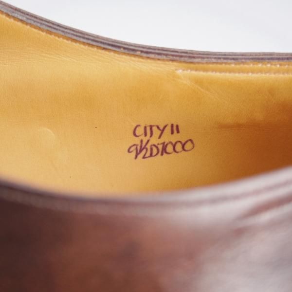 極上★ジョンロブ 9.5D【現行定価￥215,600-★CITY 2/シティ/7000ラスト】ミュージアムカーフ/ストレートチップ/濃茶/JOHN LOBB★k580