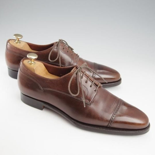 極上★クロケット&ジョーンズ 7D【定価￥110,250-★(浅草)ギルド・オブ・クラフツ監修/ハンドグレードライン】RUFFLES/濃茶★k581