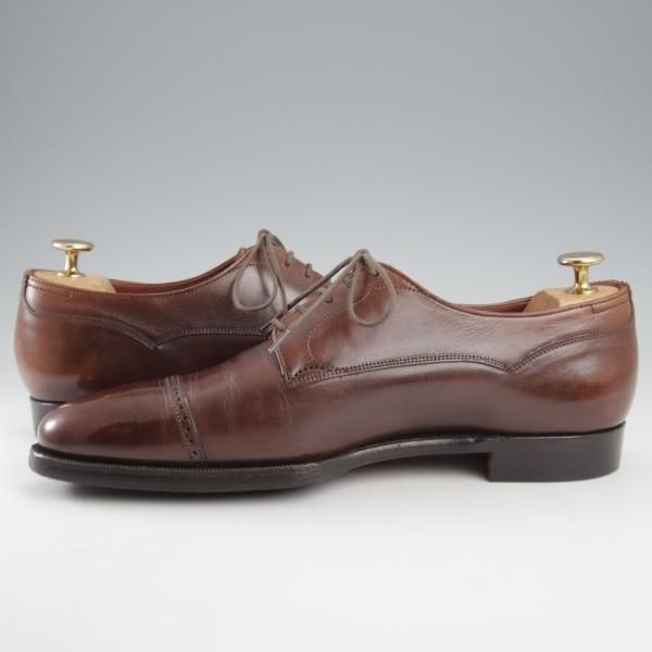 極上★クロケット&ジョーンズ 7D【定価￥110,250-★(浅草)ギルド・オブ・クラフツ監修/ハンドグレードライン】RUFFLES/濃茶★k581