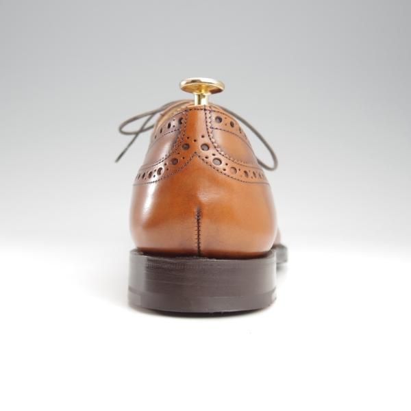 極美品★チャーチ 80F/UK8【現行定価￥176,000-★ディプロマット/DIPLOMAT】173ラスト/セミブローグ/ネバダカーフ/茶/Church's★k583