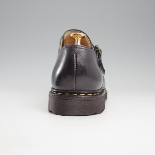 美品★パラブーツ SIZE 7【定価￥96,800-★ウィリアム/WILLIAM】マルシェソール/ダブルモンク/リスレザー/NUIT/紺/メンズ/Paraboot★k584