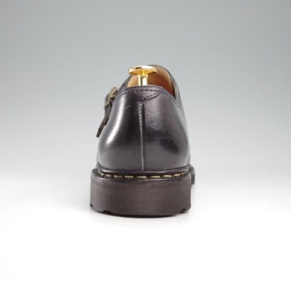 美品★パラブーツ SIZE 7【定価￥96,800-★ウィリアム/WILLIAM】マルシェソール/ダブルモンク/リスレザー/NUIT/紺/メンズ/Paraboot★k584