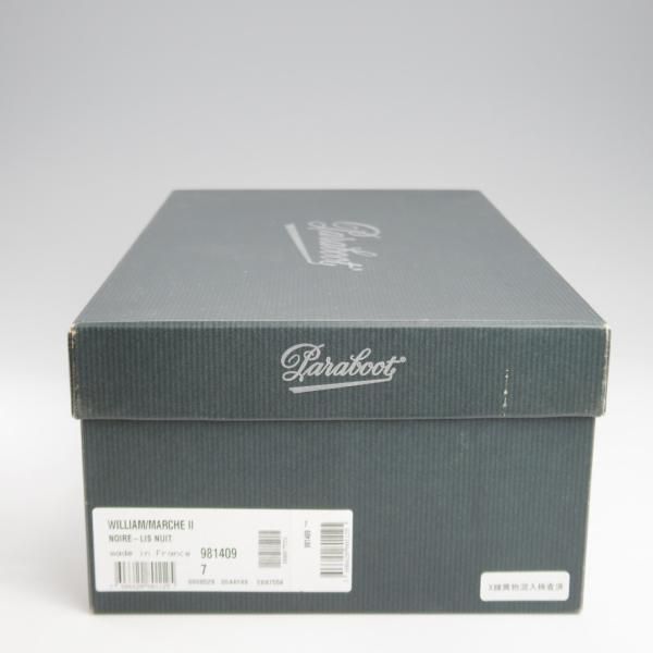 美品★パラブーツ SIZE 7【定価￥96,800-★ウィリアム/WILLIAM】マルシェソール/ダブルモンク/リスレザー/NUIT/紺/メンズ/Paraboot★k584