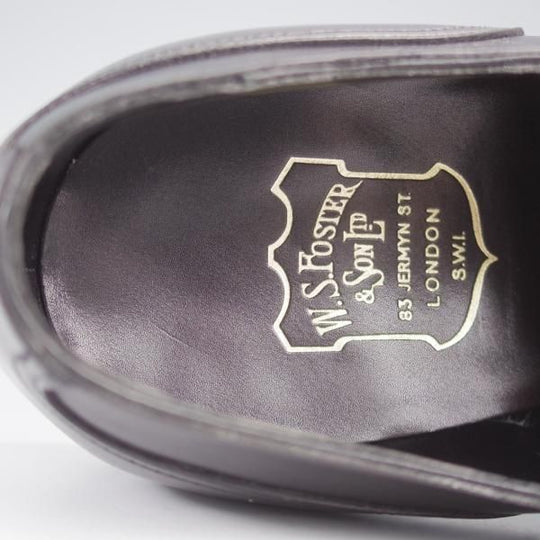 極上★(英)フォスター&サン 8E【貴重★EG/ドーバー似寄りモデル/KEBLE/スキンステッチ】05ラスト/Uチップ/カーフ/黒/FOSTER&SON★k585