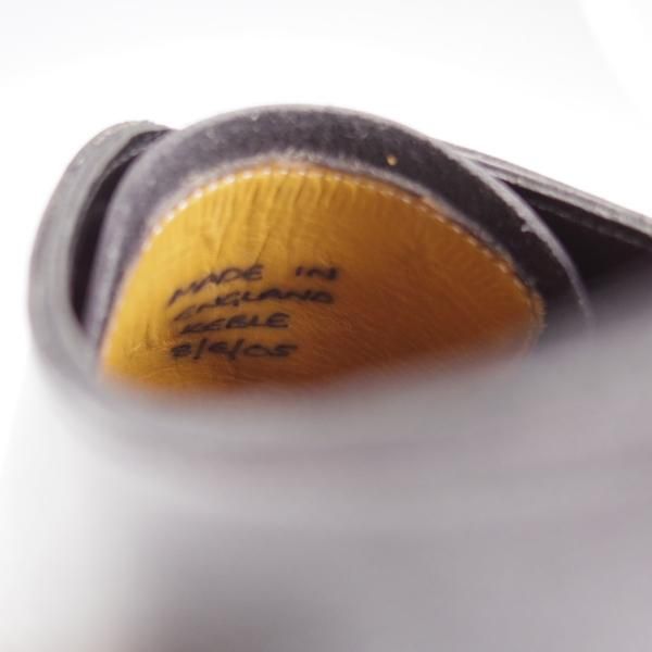 極上★(英)フォスター&サン 8E【貴重★EG/ドーバー似寄りモデル/KEBLE/スキンステッチ】05ラスト/Uチップ/カーフ/黒/FOSTER&SON★k585